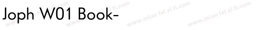 Joph W01 Book字体转换
